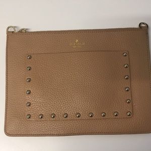 Kate Spade clutch Tan with Studs